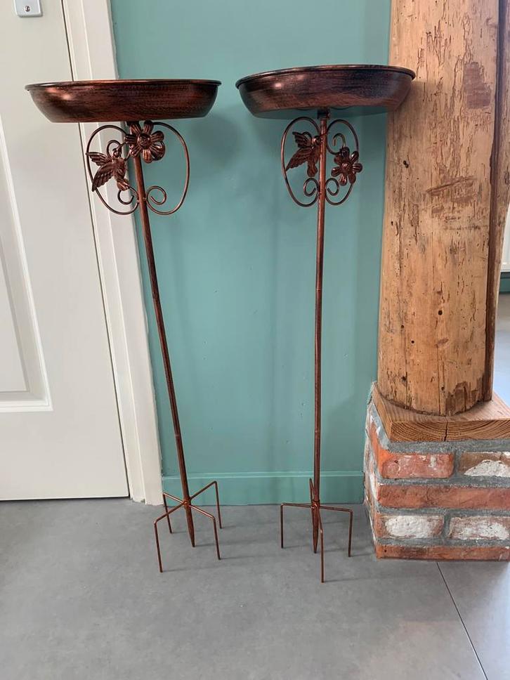 Twee vogelbaden te koop!, Tuin en Terras, Vogelhuisjes en Vogelbaden, Nieuw, Ophalen of Verzenden