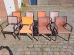8 stoelen Eetkamerstoelen, Huis en Inrichting, Ophalen, Bruin, Leer, Zo goed als nieuw