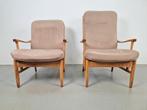 Set 2 vintage beuken fauteuil farstrup casa refurbished ´60, Huis en Inrichting, Fauteuils, Ophalen, N, N, Vintage