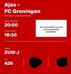 Ajax - Groningen 1 ticket, Tickets en Kaartjes, Eén persoon, Oktober