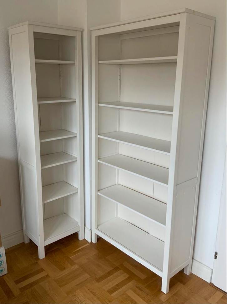 2x Ikea Hemnes boekenkast wit gebeitst!!!, Huis en Inrichting, Kasten | Boekenkasten, Gebruikt, 50 tot 100 cm, 150 tot 200 cm