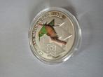 munt Gambia 1000 dalasis groene bijeneter zilver, Ophalen of Verzenden, Overige landen, Zilver