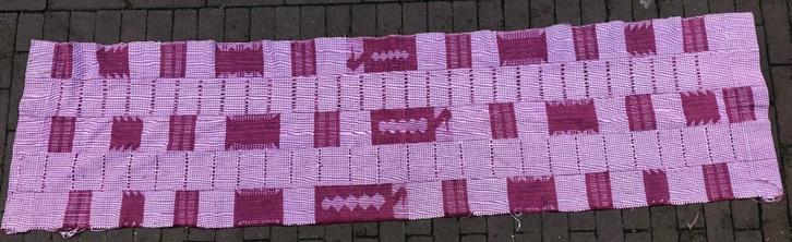 Handgeweven Kente cloth Afrikaans textiel, Antiek en Kunst, Kunst | Niet-Westerse kunst, Ophalen of Verzenden