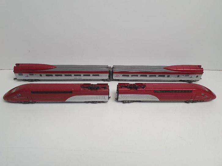 MEHANO H0 4-delige Thalys uit treinset analoog gelijkstroom, Hobby en Vrije tijd, Modeltreinen | H0, Gebruikt, Treinset, Gelijkstroom