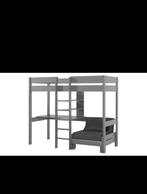 Hoogslaper met bureau en slaapbank, Huis en Inrichting, Ophalen, Gebruikt, Eenpersoons, 200 cm