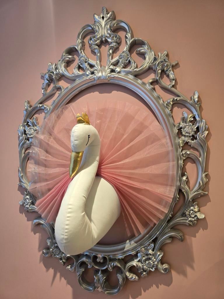 Zwaan muurdecoratie meisjeskamer babykamer, Ophalen, Zo goed als nieuw, Wanddecoratie