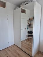 IKEA PAX wit 150 cm - met verlichting en spiegeldeuren, Ophalen, 200 cm of meer, 150 tot 200 cm, Zo goed als nieuw