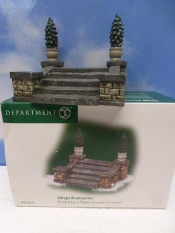 department 56 Brick edge steps kerstdorp trap muurtje kerst beschikbaar voor biedingen
