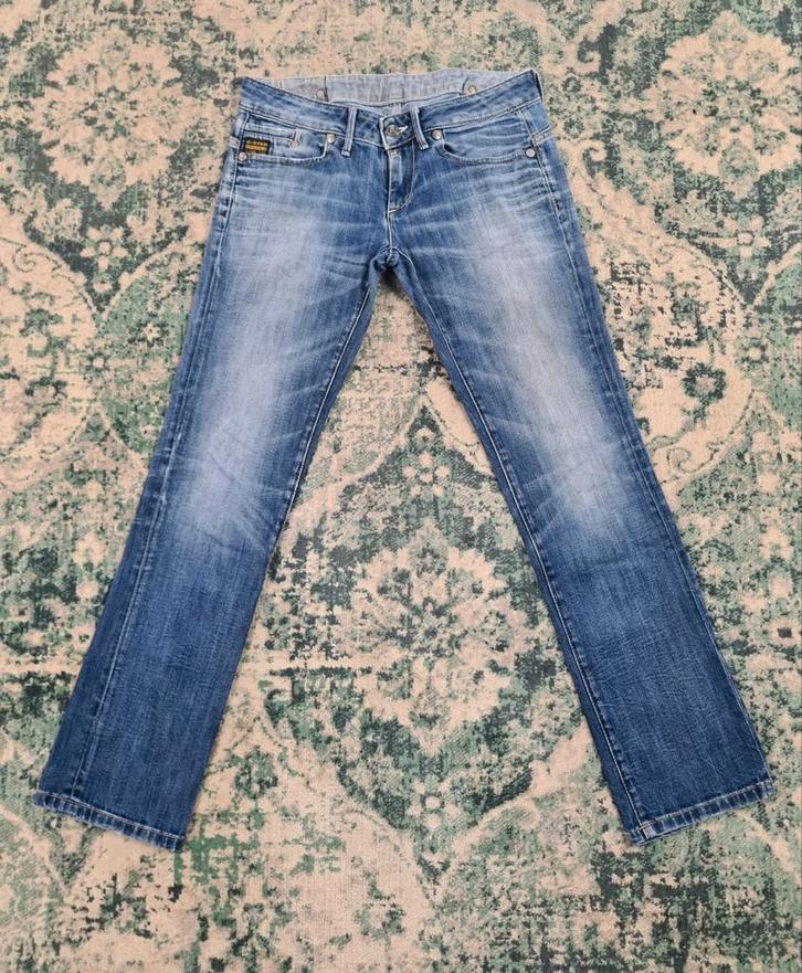 G-star raw midge straight W31 L32 WMN Tulsi3132 Blauw, Kleding | Dames, Spijkerbroeken en Jeans, Zo goed als nieuw, W30 - W32 (confectie 38/40)