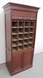Mooie rolluikkast vakkenkast archiefkast wijn, Gebruikt, 5 laden of meer, 150 tot 200 cm, 25 tot 50 cm