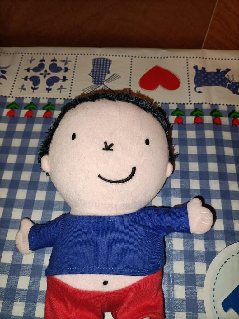 Karel knuffel van het boek Karel en Kaatje Lesbeth Slegen, Kinderen en Baby's, Speelgoed | Knuffels en Pluche, Ophalen of Verzenden