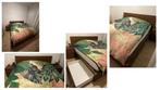 Malm: Bed en bedframe, met 2 bedlades, met 2 bijzettafels, Huis en Inrichting, Ophalen, Gebruikt, Bruin, Tweepersoons
