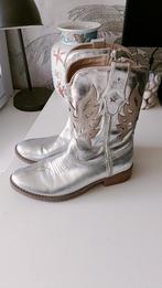 Jopper Zilveren Leren Cowboylaarzen Maat 38, Jopper, Ophalen of Verzenden, Zo goed als nieuw, Overige kleuren