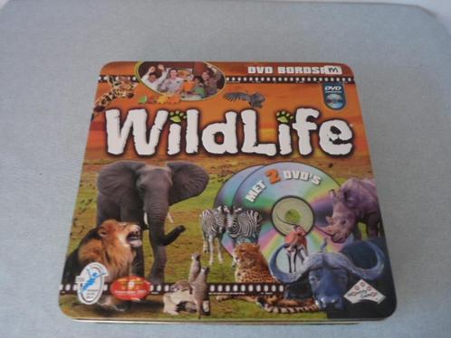 Wildlife DVD Bordspel  Compleet spel in blik., Hobby en Vrije tijd, Gezelschapsspellen | Bordspellen, Zo goed als nieuw, Een of twee spelers