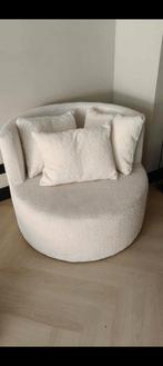Boucle Loveseat - 2 persoons - Beige/Off White, Huis en Inrichting, Tweepersoons, Ophalen of Verzenden, Zo goed als nieuw, Minder dan 150 cm