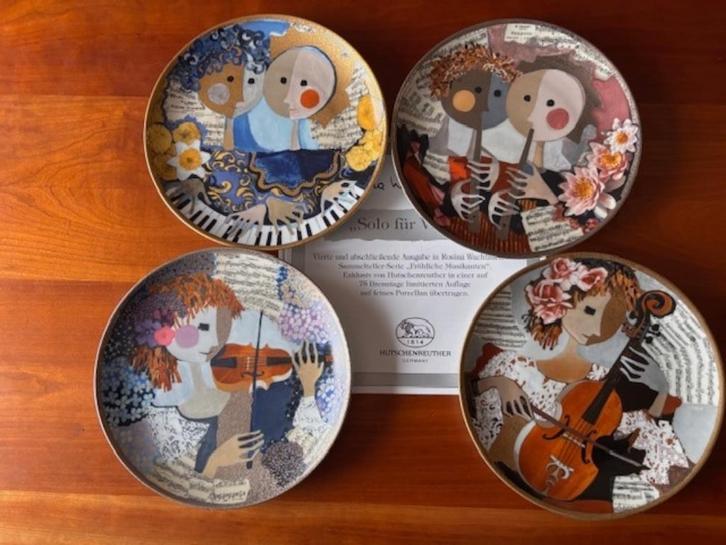 4 Verzamel-/Sierborden Rosina Wachtmeister, Antiek en Kunst, Kunst | Overige Kunst, Ophalen of Verzenden
