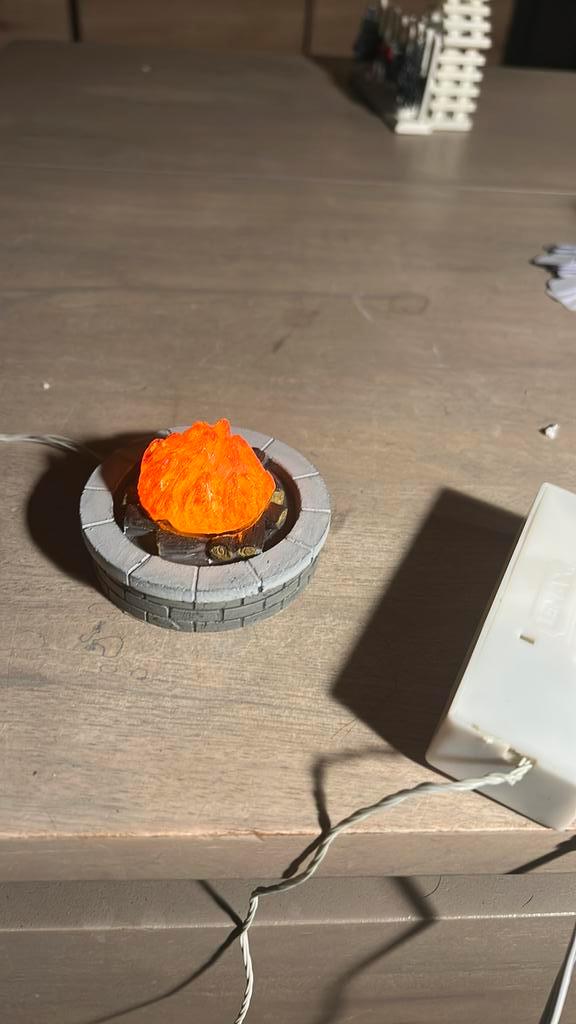 Lemax grote vuurschaal voor in het kerstdorp, Diversen, Kerst, Zo goed als nieuw, Ophalen of Verzenden