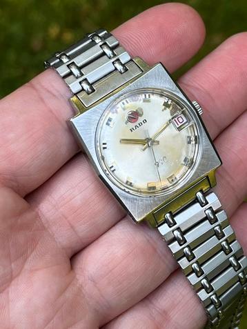 Leuke vintage Rado 990 automaat brutalist’ beschikbaar voor biedingen