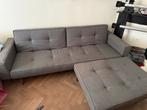 Slaapbank met bijpassende fauteuil / poef, Huis en Inrichting, Ophalen, Gebruikt, Tweepersoons, Overige maten