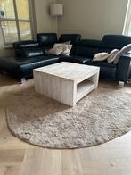 SNEL WEG Steigerhouten Salontafel wit Vierkant 80-80- 40, Ophalen, Gebruikt, 50 tot 100 cm, Vierkant