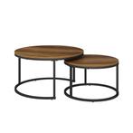 Modern Coffee Table Set of 2, 50 tot 100 cm, Verzenden, Rond, Nieuw