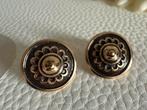 R367/ Vintage Zilver-Bronzen Oorbellen Scandinavië, Gebruikt, Overige kleuren, Verzenden, X