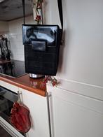 Leren Schoudertasje - Lydia, lak ,leer, Ophalen of Verzenden, Gebruikt, Zwart, Schoudertasje