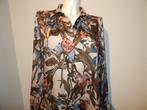 Dante 6 satijn achtig tuniek jurkje blad bloem print 3/40, Overige kleuren, Verzenden, Zo goed als nieuw, Maat 38/40 (M)