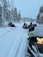Vakantie Lapland, Zweden, bos, sneeuwscooter, huskie tochten, Open haard, In bos, Landelijk