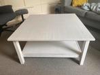 Witte houten salontafel ikea hemnes 90x90 cm, Ophalen, 50 tot 100 cm, Vierkant, 50 tot 100 cm