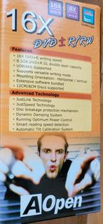 AOpen 16x DVD+R/RW Double Layer Brander, Computers en Software, Optische drives, Intern, Dvd, Nieuw, MacOS