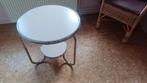 Rooktafel uit de 50er jaren., Huis en Inrichting, Ophalen, Minder dan 55 cm, Gebruikt, Metaal of Aluminium