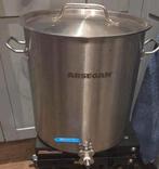 Bier brouw pan 35 liter van rvs met aftapkraan, Hobby en Vrije tijd, Overige Hobby en Vrije tijd, Ophalen of Verzenden, Zo goed als nieuw