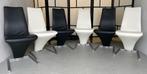 Nog 4 Rolf Benz 7800 stoelen: 3 zwart en 1 off white, Huis en Inrichting, Zwart, Leer, Ophalen of Verzenden, Zo goed als nieuw