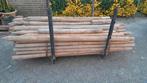 Boompalen afrastering geïmpregneerd 6 cm palen paal, Tuin en Terras, Palen, Balken en Planken, Ophalen, Zo goed als nieuw, 250 cm of meer