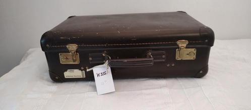 K355 VINTAGE jaren 50 koffer van geperst karton goede staat, Sieraden, Tassen en Uiterlijk, Koffers, Gebruikt, Overige materialen