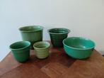 Vintage bloempotten oa Erica, Gebruikt, Rond, Ophalen of Verzenden, Minder dan 25 cm