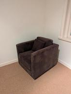 bruine rib fauteuil, Huis en Inrichting, Ophalen of Verzenden, Gebruikt, Bruin, Eén