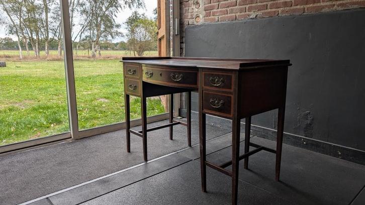 Antiek Bureau met Lederen Inleg, Antiek en Kunst, Antiek | Kantoor en Zakelijk, Ophalen