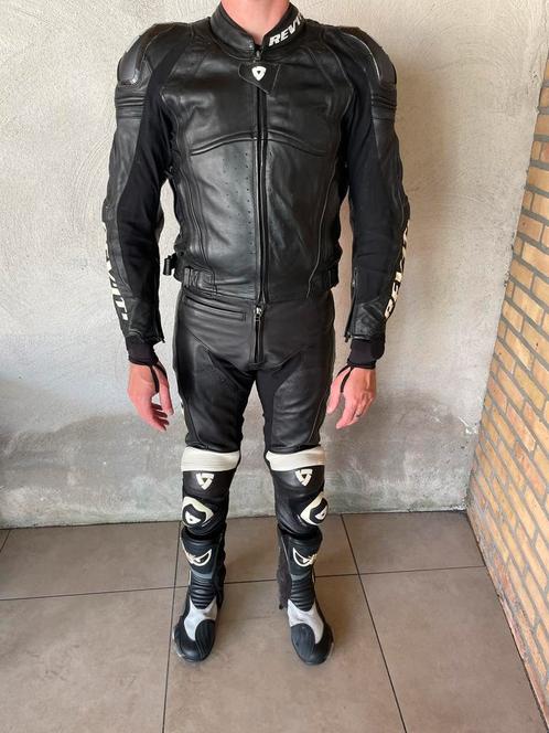 Te Koop: REV’IT! 2-delig pak  + onderpak + laarzen en meer!, Motoren, Kleding | Motorkleding, Combipak, Heren, Tweedehands, Ophalen of Verzenden