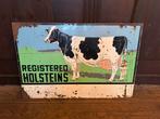 Emaille bord Holsteins, Ophalen of Verzenden