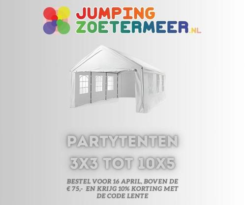 Springkussens/Partyartikelen te huur, Tuin en Terras, Partytenten, Zo goed als nieuw, Partytent, 2 meter of meer, 8 meter of meer