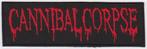 Cannibal Corpse stoffen opstrijk patch embleem #1, Verzenden, Nieuw, Kleding