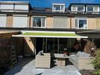 Mooi zonnescherm met afstandsbediening, Tuin en Terras, Zonneschermen, Ophalen, Zo goed als nieuw, Knikarmscherm