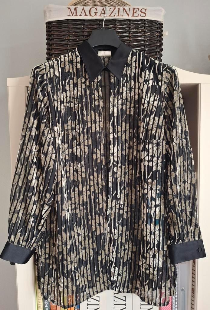 Sommermann chique feestelijke blouse maat 42, Kleding | Dames, Blouses en Tunieken, Zo goed als nieuw, Maat 42/44 (L), Zwart, Ophalen of Verzenden