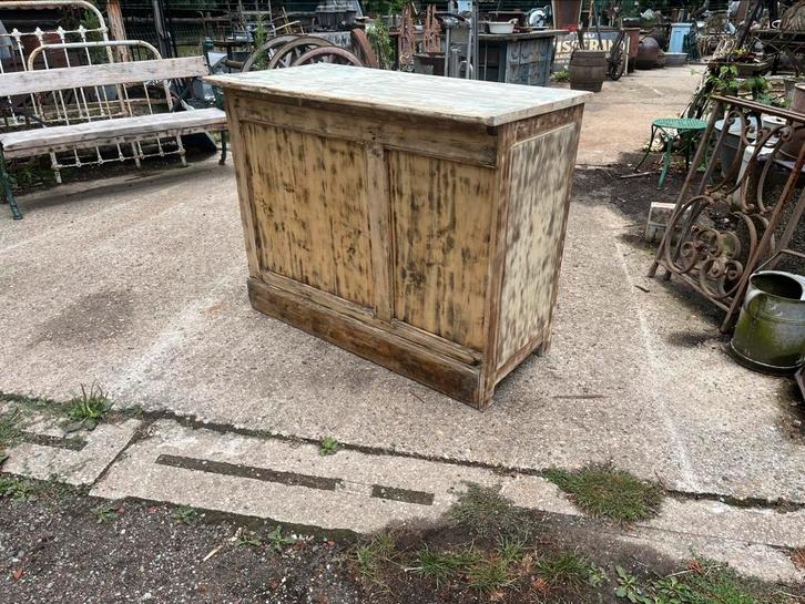 Oude toonbank of kookeiland of badkamer meubel, Antiek en Kunst, Curiosa en Brocante, Ophalen