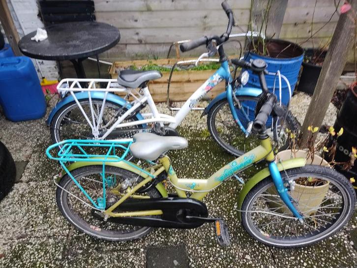 20 en 22 inch kinder fietsen per fiets 65 euro, Fietsen en Brommers, Fietsen | Meisjes, Gebruikt, 20 inch, Handrem, Ophalen