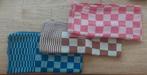 3 Ouderwets geruite THEEDOEKEN, Huis en Inrichting, Keuken | Textiel, Ophalen of Verzenden, Zo goed als nieuw, Overige kleuren