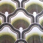 Vintage gordijnen | Jaren 70 raambekleding groen, Zie omschrijving, Gebruikt, Zie omschrijving, Bruin