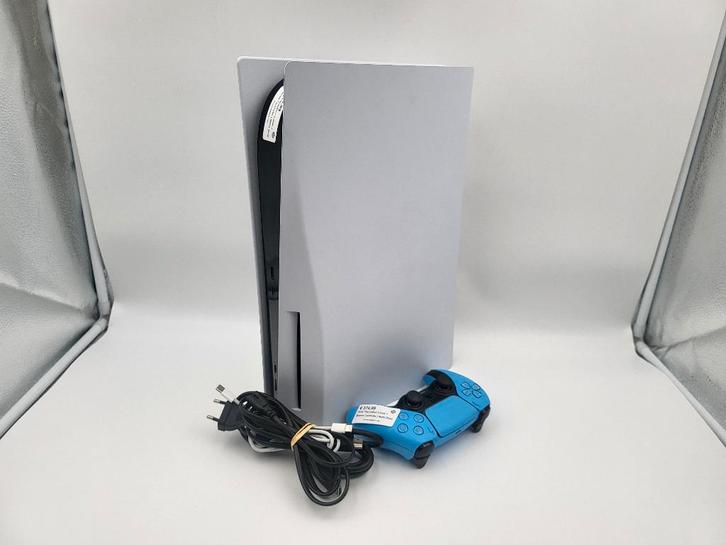 Sony Playstation 5 Disk + Blauwe Controller | Nette Staat, Spelcomputers en Games, Spelcomputers | Sony PlayStation 5, Zo goed als nieuw